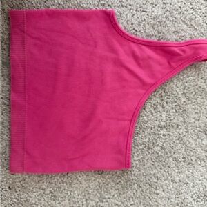 Joylab Pink One-Shoulder Ribbed Top